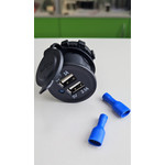 USB 2гн. вх.12-24В, вых.5V1A+5V2A с инд. в панель SKU-A