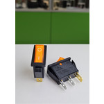 Клав. KCD3-1 3PIN on-off 15A 250В подсв. желт.